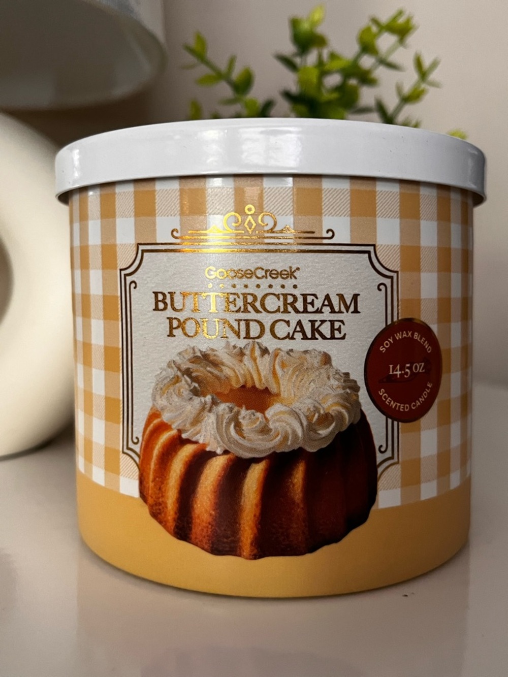 NWT Goose Creek 3 Wick Candle, Buttercream Pound Cake Scent